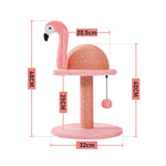 Animal Shaped Cat Scratching Post /Flamingo