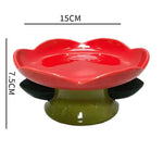 Ceramic Flower Pet Bowls