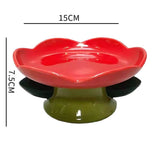 Ceramic Flower Pet Bowls