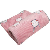 Soft Fluffy Flannel Dog Blanket Cute Cartoon Print