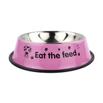 Multicolor Stainless Steel Dog /Cat Bowl ; Non-slip