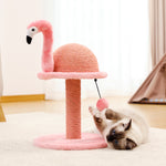 Animal Shaped Cat Scratching Post /Flamingo