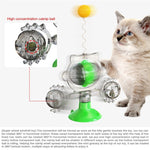 Interactive Windmill Cat Toy Rotating Wheel  Slow Food Feeder