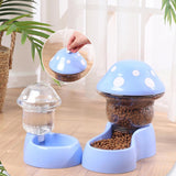 Pet Automatic Feeder; Mushroom Type /Anti-tipping Food Bowl Drinking Water Bottle