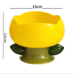 Ceramic Flower Pet Bowls