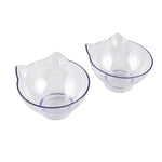 Non-slip Double Bowls with Raised Stand; Pet Food & Water Bowls