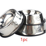 Multicolor Stainless Steel Dog /Cat Bowl ; Non-slip