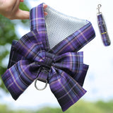 Cute Pet Harness Bow Skirt with Matching Collar