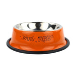 Multicolor Stainless Steel Dog /Cat Bowl ; Non-slip