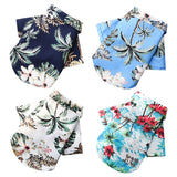 Summer Pet Clothes Beach Pineapple Shirt Hawaiian Pet Dogs Cats Golden Retriever Spring And Summer Four Seasons Clothes