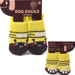 4pcs/set Pet Non-slip Warm Socks