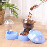 Pet Automatic Feeder; Mushroom Type /Anti-tipping Food Bowl Drinking Water Bottle