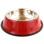 Multicolor Stainless Steel Dog /Cat Bowl ; Non-slip