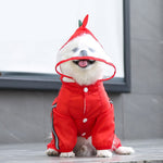 Reflective Hooded Waterproof Pet Raincoats