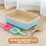 Anti Splash Cats Litter Box  with Scoop