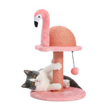 Animal Shaped Cat Scratching Post /Flamingo