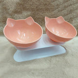 Non-slip Double Pet Bowls With Raised Stand