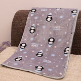 Soft Fluffy Flannel Dog Blanket Cute Cartoon Print