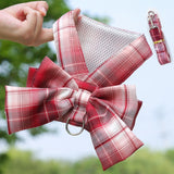 Cute Pet Harness Bow Skirt with Matching Collar