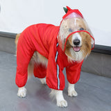 Reflective Hooded Waterproof Pet Raincoats