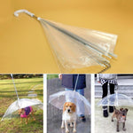 Transparent Pet Umbrella  Small-Medium Size Dogs