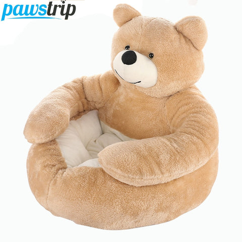 "Huggable"  Pet Bed;   Ultra Soft  Plush Bear or Plush Panda   Warm Sleeping Bed Pet Products