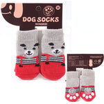 4pcs/set Pet Non-slip Warm Socks