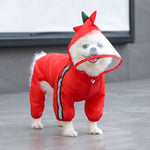 Reflective Hooded Waterproof Pet Raincoats