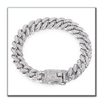 Dog Chain Collar with Diamonds