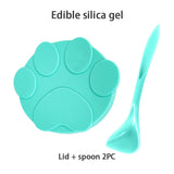 Portable Silicone Dog/ Cat Canned Lid 2-in-1Food Sealer & Spoon