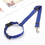 Solid Color Two-in-one Pet Car Seat Belt