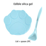 Portable Silicone Dog/ Cat Canned Lid 2-in-1Food Sealer & Spoon