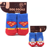 4pcs/set Pet Non-slip Warm Socks