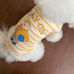 Cute Pet Casual Wear ;   Teddy Bear Cotton Onesie