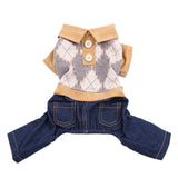 New Pet Jeans with Collar Shirt for Cats and Dogs