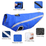 Waterproof /Reflective Padded Fleece Pet Coat