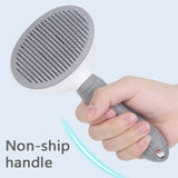 Pet Brush; Remove Pet Hair;   Non-slip Grooming Brush Stainless Steel