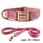 Nylon Pet Collar, Personalized  ID Tag