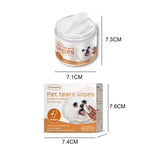 1Box Pet Eye Wet Wipes Cleaning;  Cat/Dog Tear Stain Remover; Soft Gentle Wipes